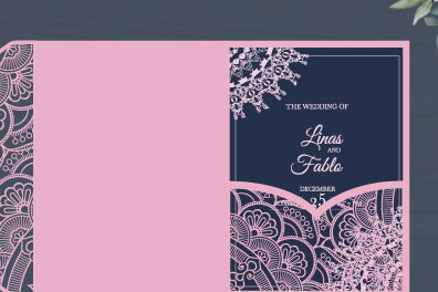 Σετ των 2 Intra απο ξύλο plywood 3mm-4mm πάχος – Προσκλητήριο γάμου Δίασταση  20x20 cm INTRAFABR-30616222