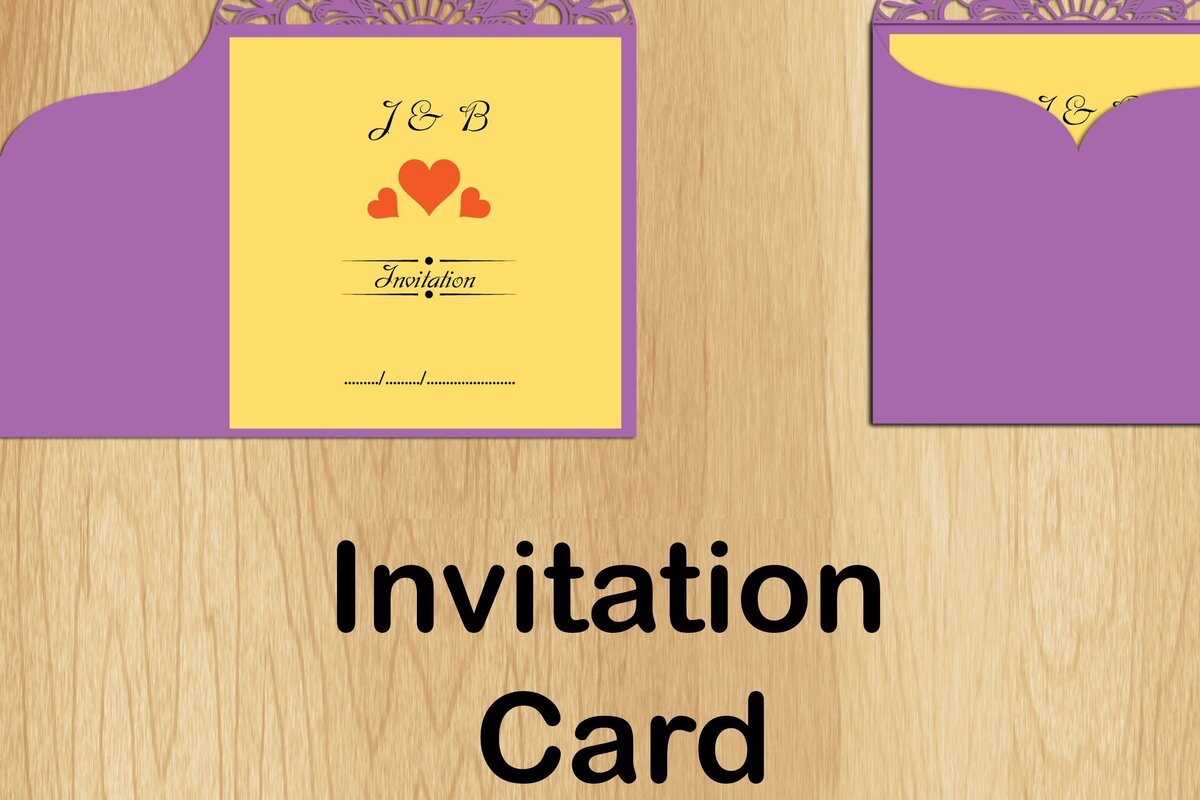 Σετ των 2 Intra απο ξύλο plywood 3mm-4mm πάχος – Προσκλητήριο γάμου Δίασταση  20x20 cm INTRAFABR-32211042