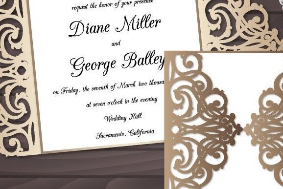 Σετ των 2 Intra απο ξύλο plywood 3mm-4mm πάχος – Προσκλητήριο Γάμου Διπλωμένη κάρτα Δίασταση  20x20 cm INTRAFABR-31411663