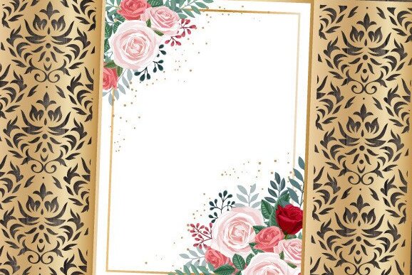 Σετ των 2 Intra απο ξύλο plywood 3mm-4mm πάχος – Προσκλητήριο Γάμου Gate Card Damask Δίασταση  20x20 cm INTRAFABR-34415084