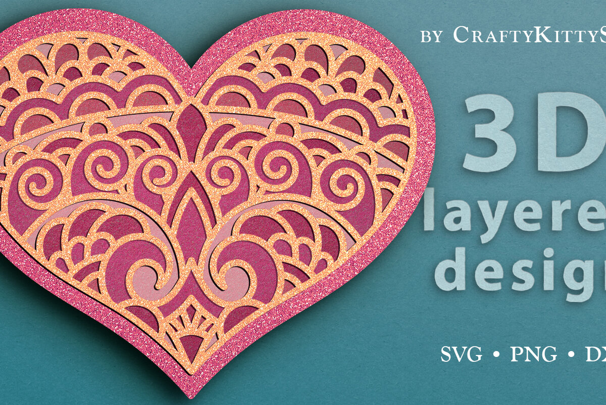 Σετ των 2 Intra απο ξύλο plywood 3mm-4mm πάχος – Wedding Lace Love Heart 3D Layered Δίασταση  20x20 cm INTRAFABR-24672454