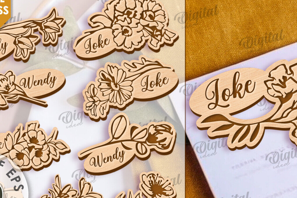 Σετ των 2 Intra απο ξύλο plywood 3mm-4mm πάχος – Κάρτες γάμου Πακέτο κοπής με λέιζερ Δίασταση  20x20 cm INTRAFABR-118208921