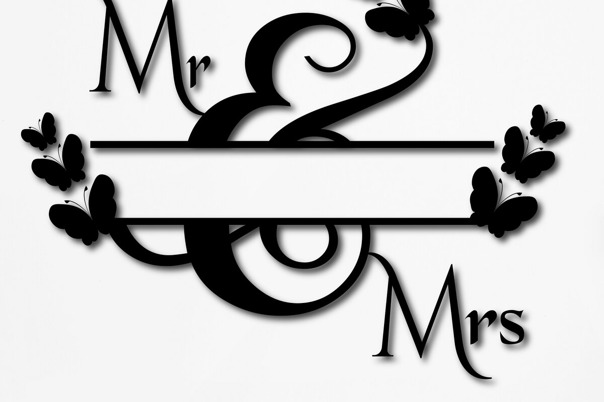 Σετ των 2 Intra απο ξύλο plywood 3mm-4mm πάχος – Μονόγραμμα Σπλιτ Γάμου Δίασταση  20x20 cm INTRAFABR-9129226