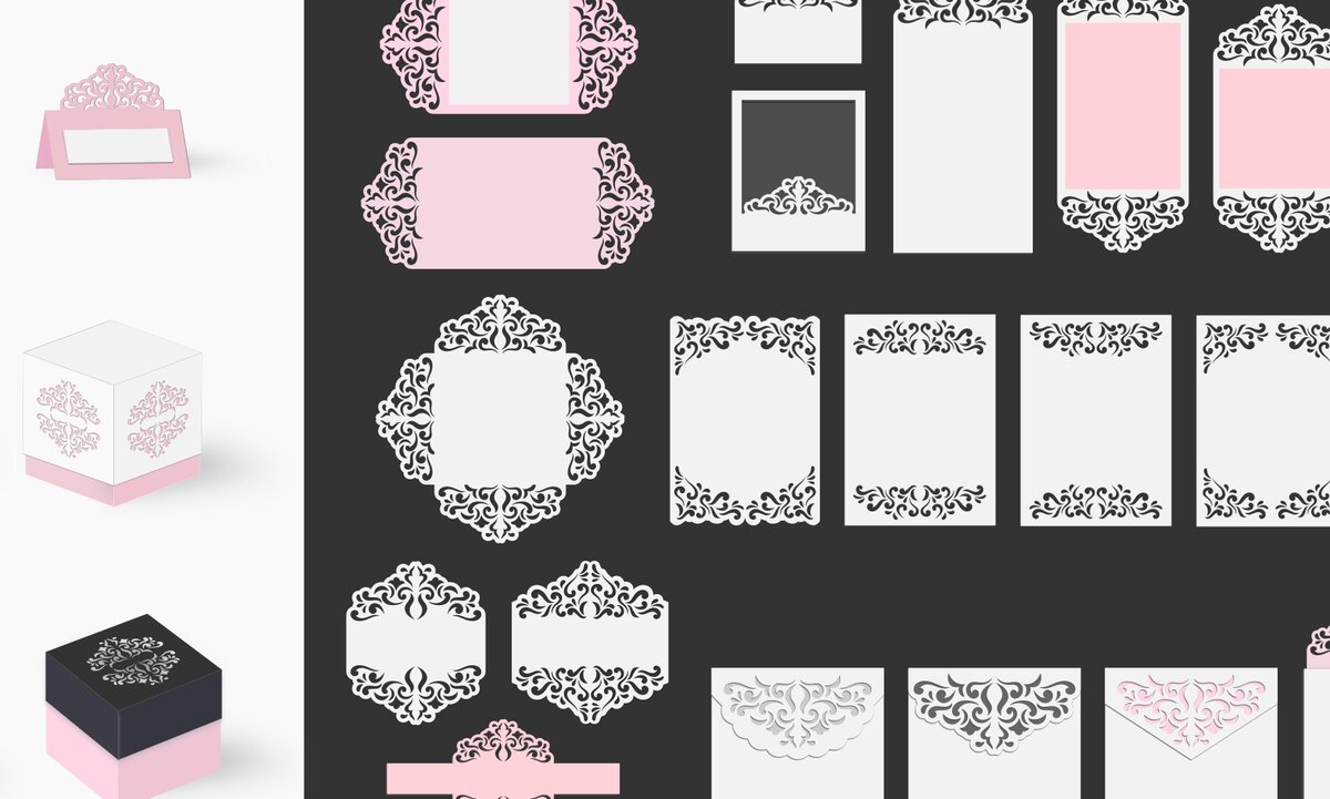 Σετ των 2 Intra απο ξύλο plywood 3mm-4mm πάχος – Σταθερές κάρτες και κουτιά γάμου Δίασταση  20x20 cm INTRAFABR-116477677