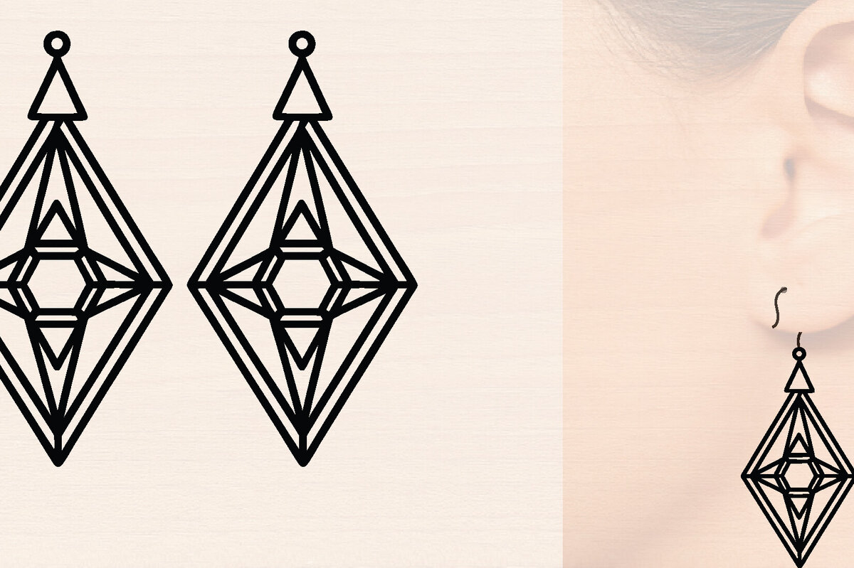 Σετ των 3 Intra απο ξύλο plywood 3mm-4mm πάχος – Γαμήλια Ξύλινα Σκουλαρίκια Δίασταση  5x5 cm INTRAFABR-118708095