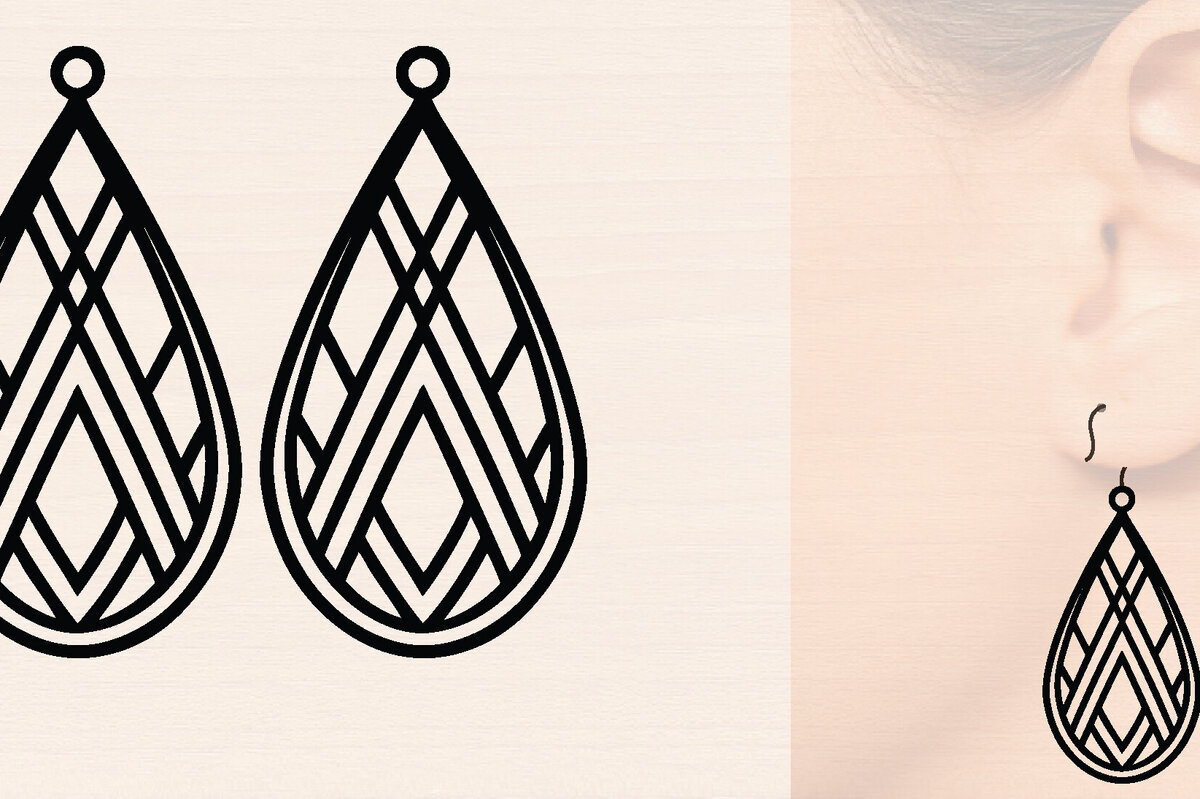 Σετ των 3 Intra απο ξύλο plywood 3mm-4mm πάχος – Γαμήλια Ξύλινα Σκουλαρίκια Δίασταση  5x5 cm INTRAFABR-118708139