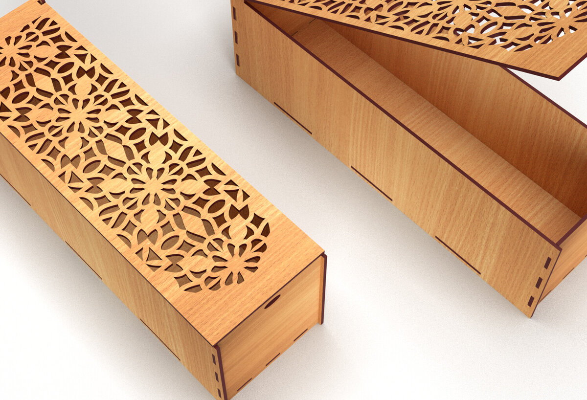 Σετ των 2 Intra απο ξύλο plywood 3mm-4mm πάχος – Ξύλινο κουτί δώρου γάμου Δίασταση  20x20 cm INTRAFABR-83367797