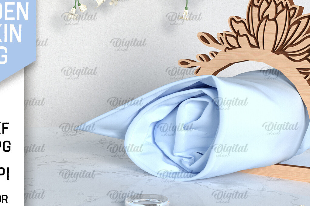 Σετ των 2 Intra απο ξύλο plywood 3mm-4mm πάχος – Δαχτυλίδι γάμου Ξύλινη Χαρτοπετσέτα Δίασταση  20x20 cm INTRAFABR-97729081