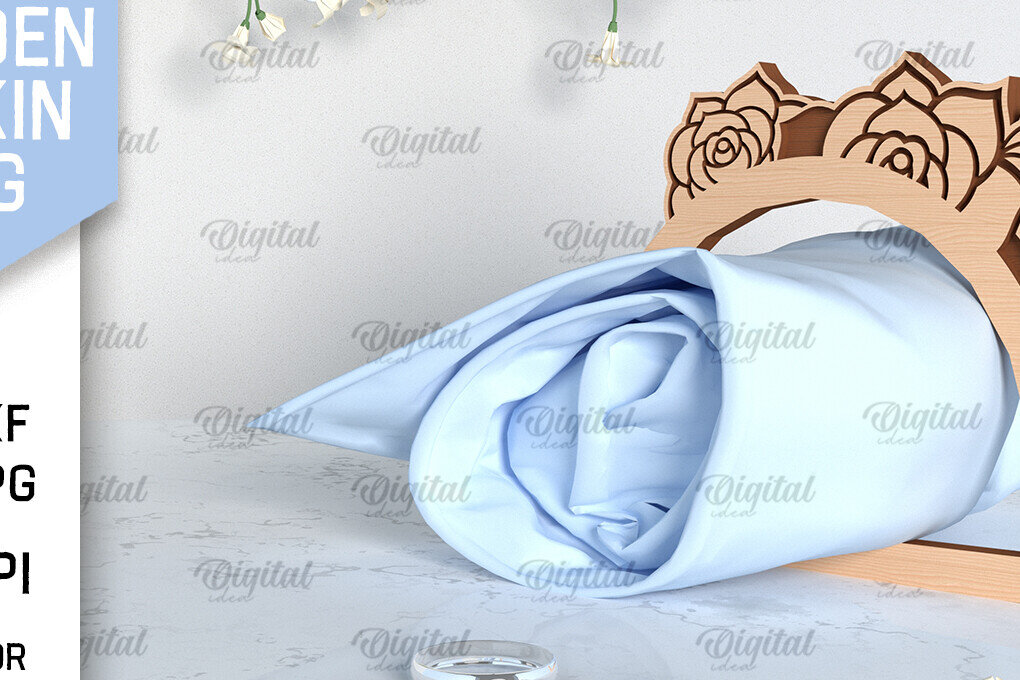 Σετ των 2 Intra απο ξύλο plywood 3mm-4mm πάχος – Δαχτυλίδι γάμου Ξύλινη Χαρτοπετσέτα Δίασταση  20x20 cm INTRAFABR-97729091