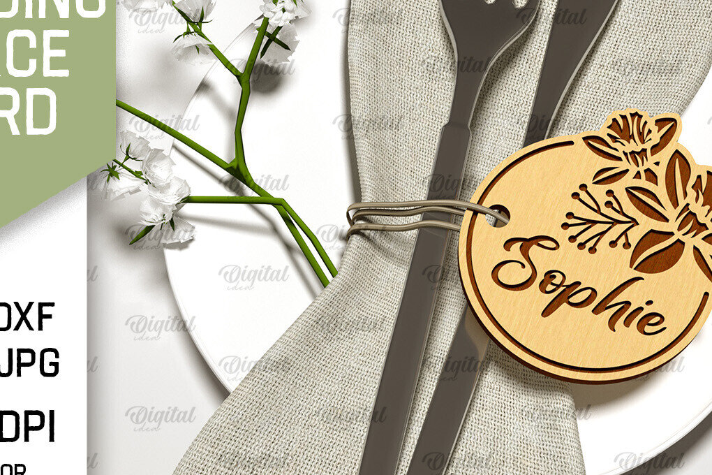 Σετ των 2 Intra απο ξύλο plywood 3mm-4mm πάχος – Κάρτα Γάμου Ξύλινη Θέση Δίασταση  20x20 cm INTRAFABR-100494806