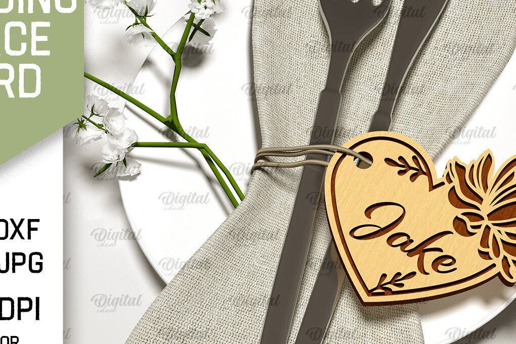 Σετ των 2 Intra απο ξύλο plywood 3mm-4mm πάχος – Κάρτα Γάμου Ξύλινη Θέση Δίασταση  20x20 cm INTRAFABR-100494172