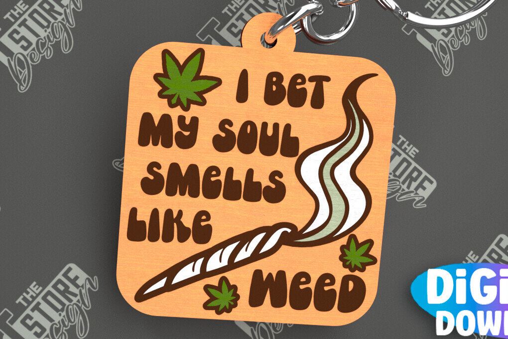 Σετ των 3 Intra απο ξύλο plywood 3mm-4mm πάχος – Μπρελόκ ζιζανίων | Μπρελόκ με φύλλα ζιζανίων | CNC Δίασταση  5x5 cm INTRAFABR-103793672