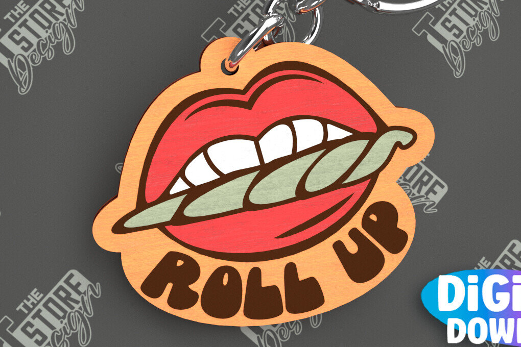 Σετ των 3 Intra απο ξύλο plywood 3mm-4mm πάχος – Μπρελόκ ζιζανίων | Μπρελόκ με φύλλα ζιζανίων | CNC Δίασταση  5x5 cm INTRAFABR-103793645