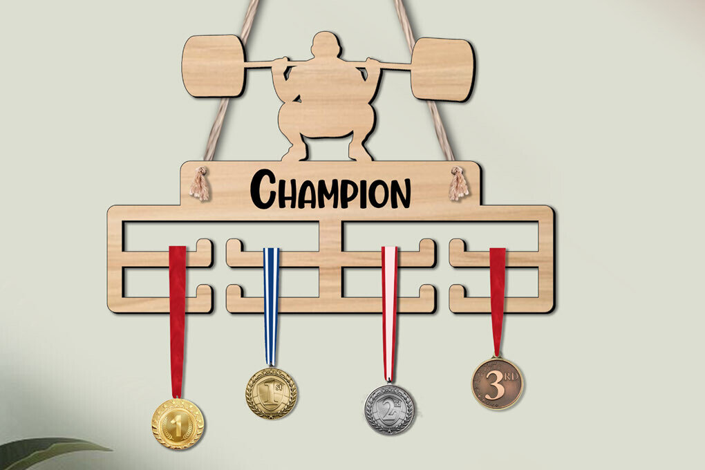 Σετ των 2 Intra απο ξύλο plywood 3mm-4mm πάχος – Αθλητισμός κρεμάστρας μετάλλων άρσης βαρών Δίασταση  20x20 cm INTRAFABR-120285100