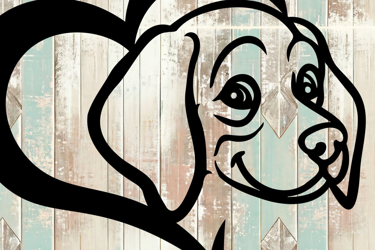 Intra απο ξύλο plywood 3mm-4mm πάχος – Weimaraner Design Δίασταση  40x30 cm INTRAFABR-105330770