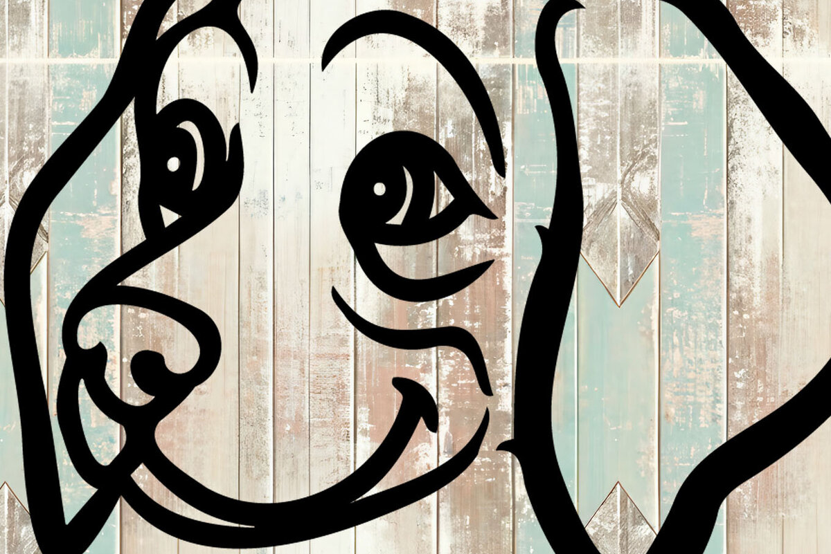 Intra απο ξύλο plywood 3mm-4mm πάχος – Weimaraner Design Δίασταση  40x30 cm INTRAFABR-105330618