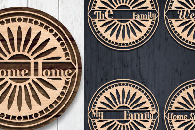 Intra απο ξύλο plywood 3mm-4mm πάχος – Welcome Door Sign Δίασταση  40x30 cm INTRAFABR-56398313