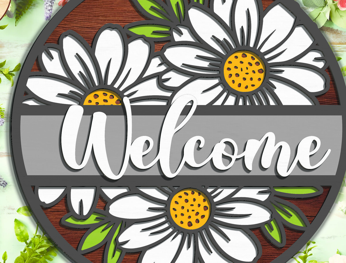 Σετ των 2 Intra απο ξύλο plywood 3mm-4mm πάχος – Υποδοχή μοτίβου λουλουδιών - Break Jho Δίασταση  20x20 cm INTRAFABR-94977504