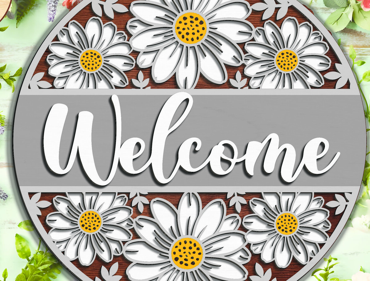 Σετ των 2 Intra απο ξύλο plywood 3mm-4mm πάχος – Υποδοχή μοτίβου λουλουδιών - Break Jhon Δίασταση  20x20 cm INTRAFABR-94976932