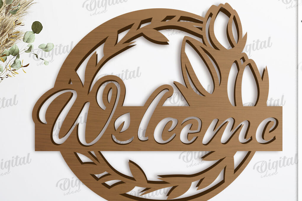 Σετ των 2 Intra απο ξύλο plywood 3mm-4mm πάχος – Καλώς ορίσατε Αρχική Σήμα Δίασταση  20x20 cm INTRAFABR-119317111