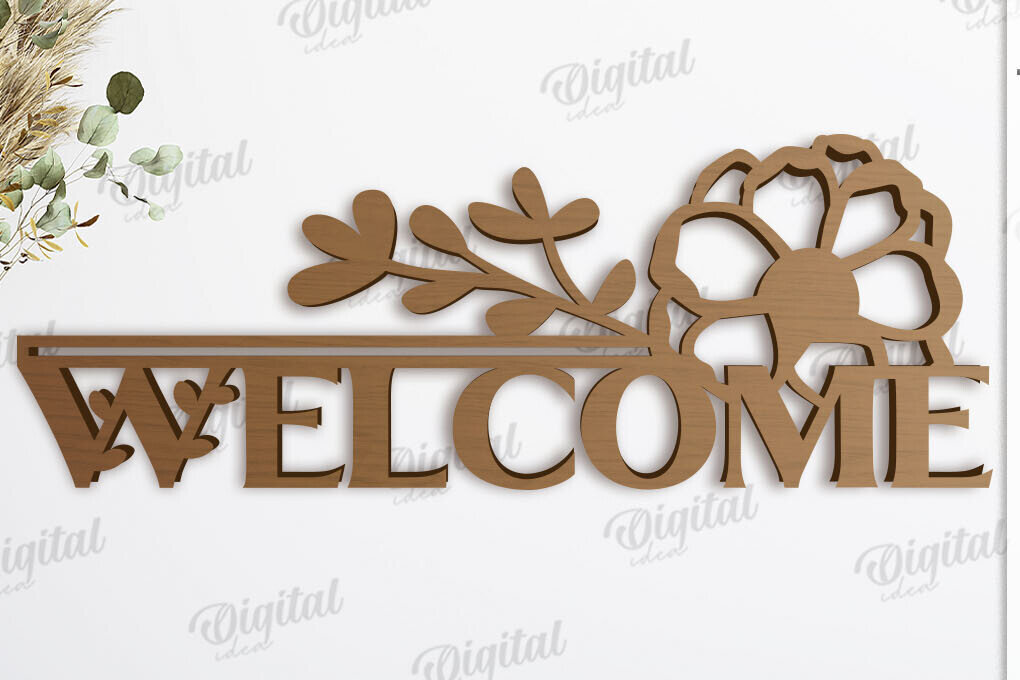 Σετ των 2 Intra απο ξύλο plywood 3mm-4mm πάχος – Καλώς ορίσατε Αρχική Σήμα Δίασταση  20x20 cm INTRAFABR-119317177