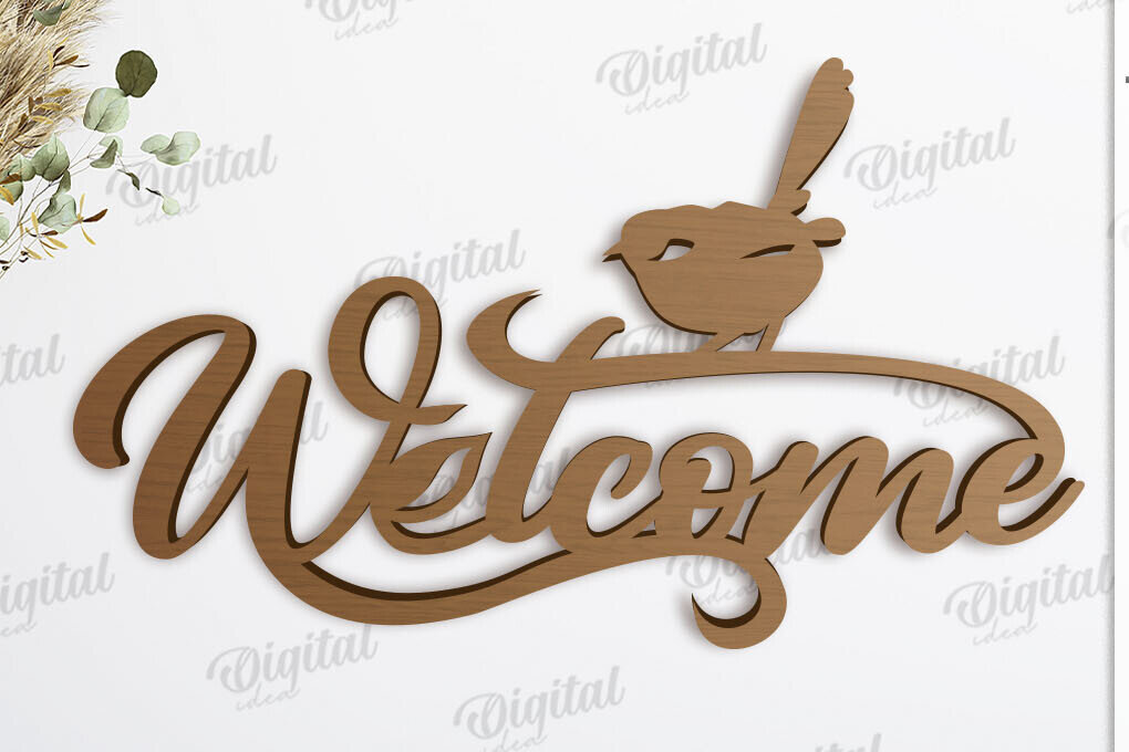 Σετ των 2 Intra απο ξύλο plywood 3mm-4mm πάχος – Καλώς ορίσατε Αρχική Σήμα Δίασταση  20x20 cm INTRAFABR-119317227