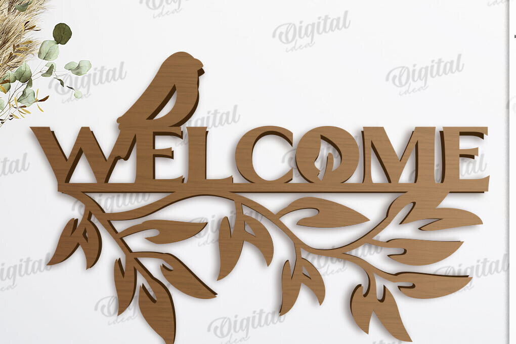 Σετ των 2 Intra απο ξύλο plywood 3mm-4mm πάχος – Καλώς ορίσατε Αρχική Σήμα Δίασταση  20x20 cm INTRAFABR-119317310