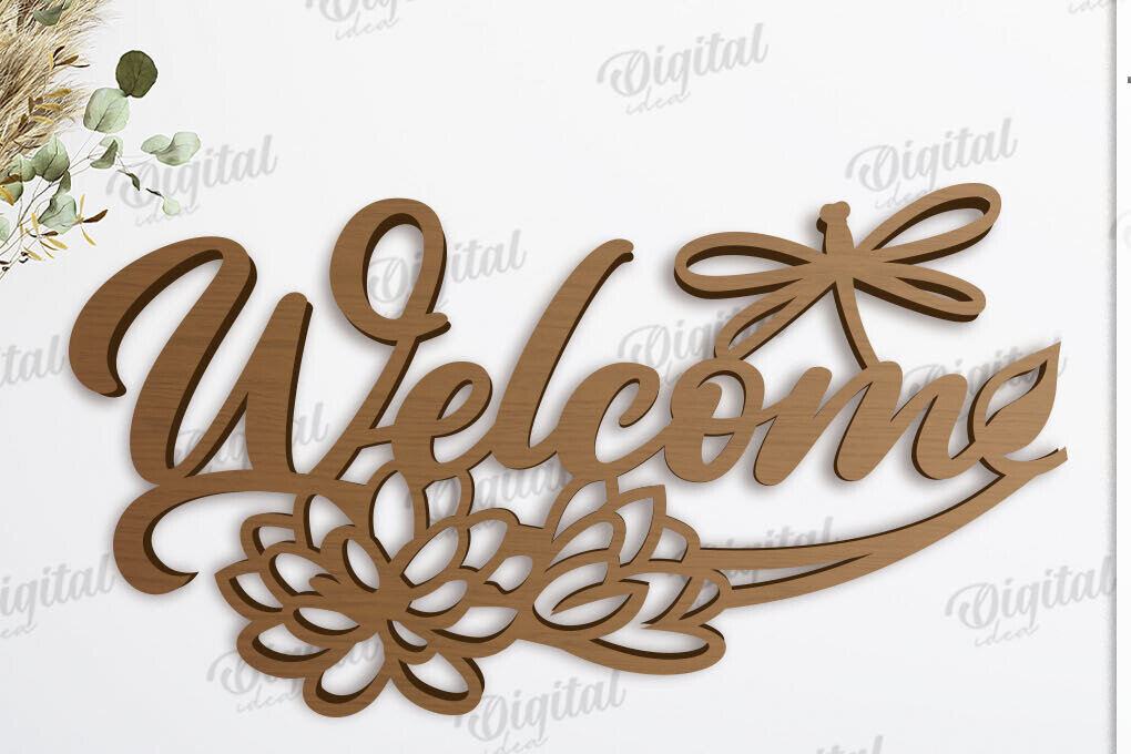 Σετ των 2 Intra απο ξύλο plywood 3mm-4mm πάχος – Καλώς ορίσατε Αρχική Σήμα Δίασταση  20x20 cm INTRAFABR-119317335