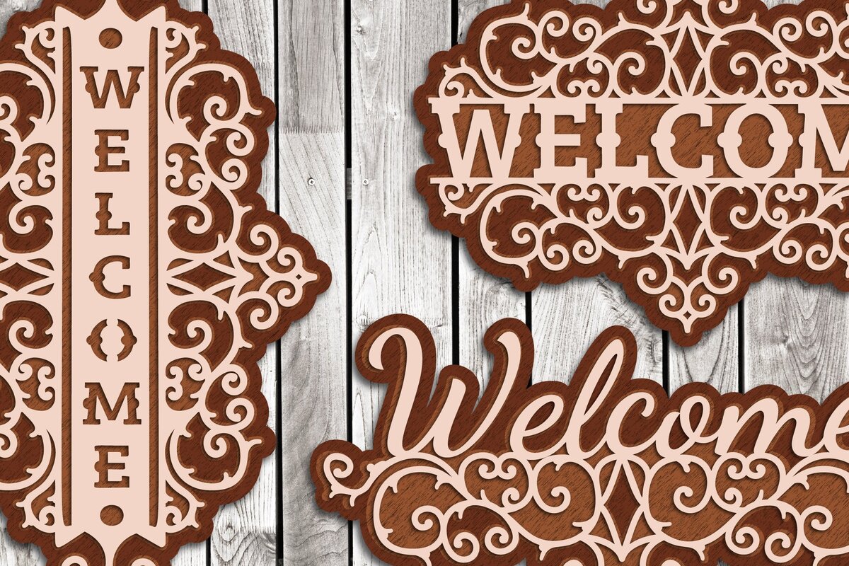 Σετ των 2 Intra απο ξύλο plywood 3mm-4mm πάχος – Υποδοχή λέιζερ κοπής σημάδι Δίασταση  20x20 cm INTRAFABR-35645887