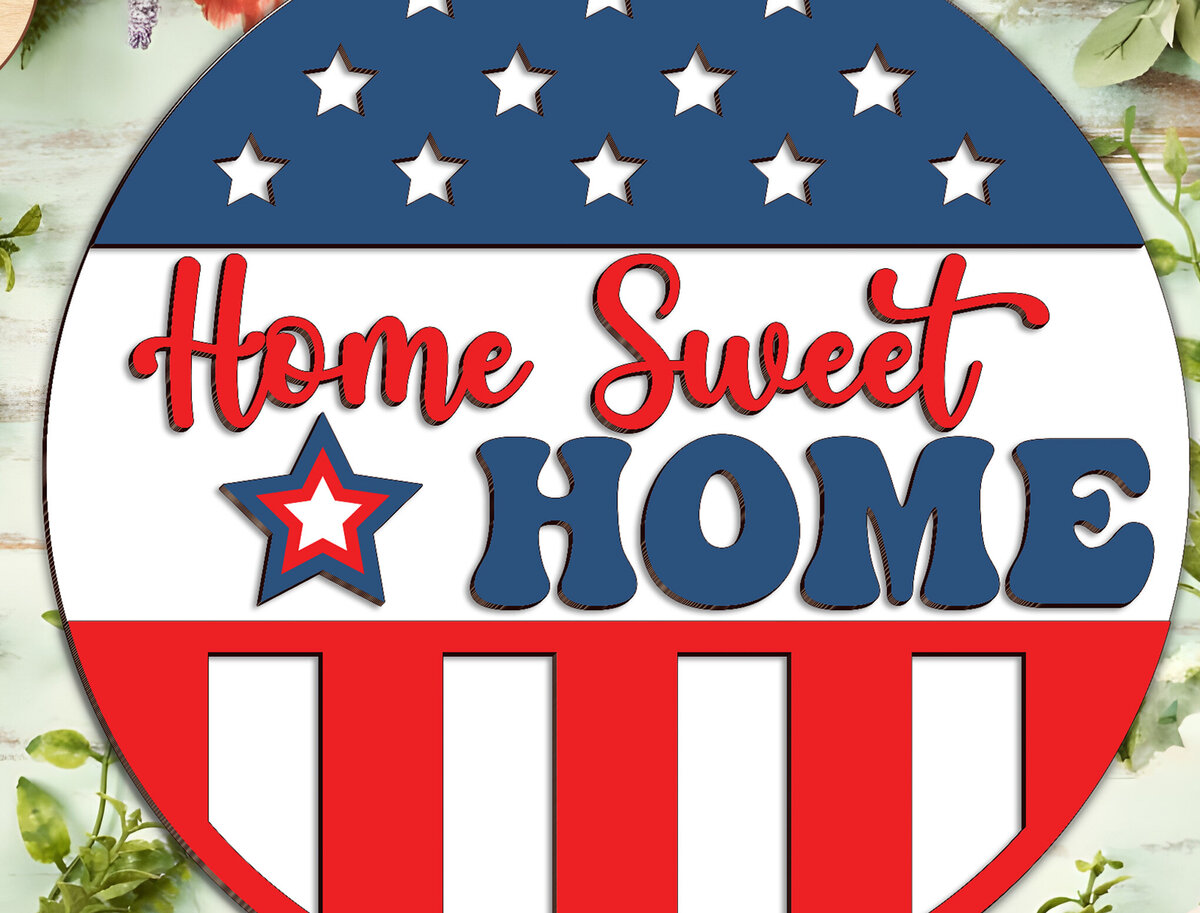 Σετ των 2 Intra απο ξύλο plywood 3mm-4mm πάχος – Καλώς ορίσατε Πατριωτικό Σήμα Δίασταση  20x20 cm INTRAFABR-97106472