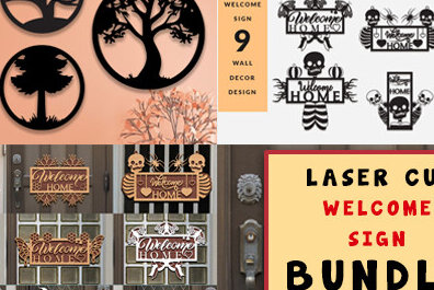 Σετ των 2 Intra απο ξύλο plywood 3mm-4mm πάχος – Δέσμη κοπής με λέιζερ κρεμάστρα πόρτας καλωσορίσματος Δίασταση  20x20 cm INTRAFABR-99135142