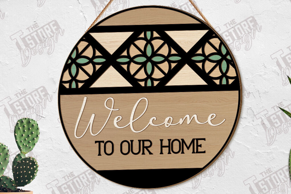 Intra απο ξύλο plywood 3mm-4mm πάχος – Υποδοχή λέιζερ κοπής | 3D Boho Design Δίασταση  40x30 cm INTRAFABR-123746727