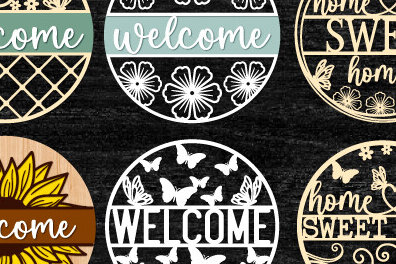 Σετ των 2 Intra απο ξύλο plywood 3mm-4mm πάχος – Πακέτο κοπής με λέιζερ καλωσορίσματος Δίασταση  20x20 cm INTRAFABR-97832397