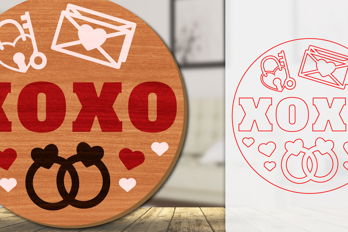 Intra απο ξύλο plywood 3mm-4mm πάχος – Καλώς ήρθατε Sign Valentine Door Lasercut Δίασταση  40x30 cm INTRAFABR-114811381