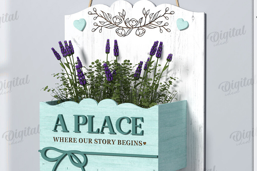 Σετ των 2 Intra απο ξύλο plywood 3mm-4mm πάχος – Πινακίδα καλωσορίσματος με Lasercut Δίασταση  20x20 cm INTRAFABR-122884362