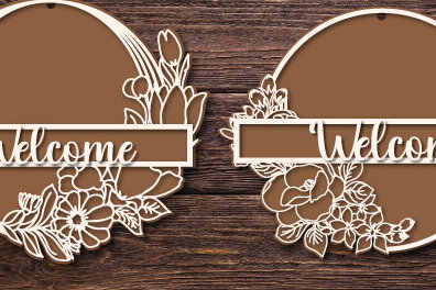 Σετ των 2 Intra απο ξύλο plywood 3mm-4mm πάχος – Ξύλινη κρεμάστρα πόρτας καλωσορίσματος 1035 Δίασταση  20x20 cm INTRAFABR-102000726