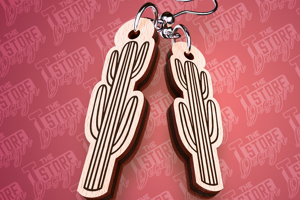 Σετ των 3 Intra απο ξύλο plywood 3mm-4mm πάχος – Western σκουλαρίκια | Αξεσουάρ Δίασταση  5x5 cm INTRAFABR-93012685