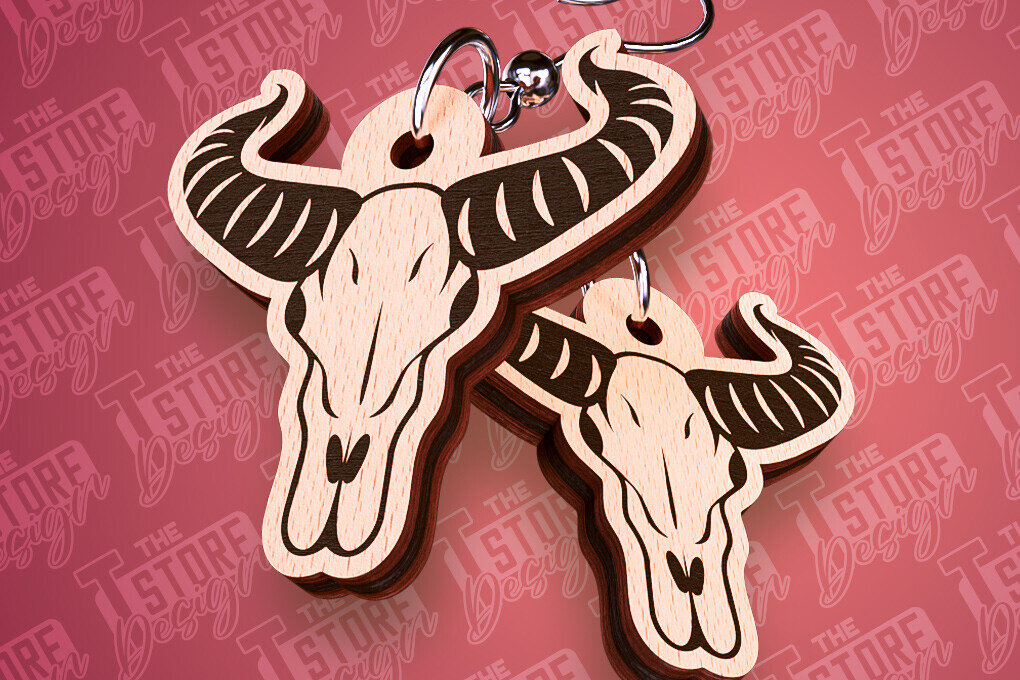 Σετ των 3 Intra απο ξύλο plywood 3mm-4mm πάχος – Western σκουλαρίκια | Αξεσουάρ Δίασταση  5x5 cm INTRAFABR-93012695