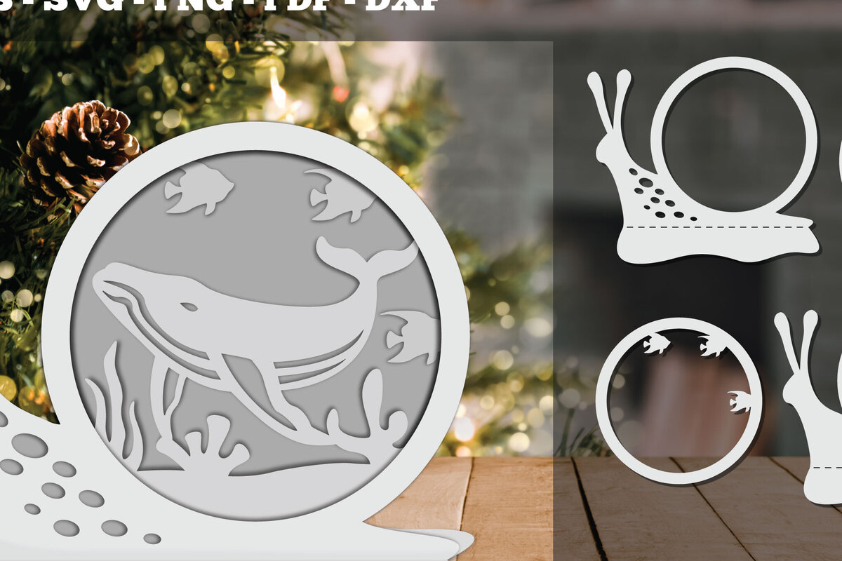 Intra απο ξύλο plywood 3mm-4mm πάχος – Whale 3D Papercut Design Δίασταση  40x30 cm INTRAFABR-92283667