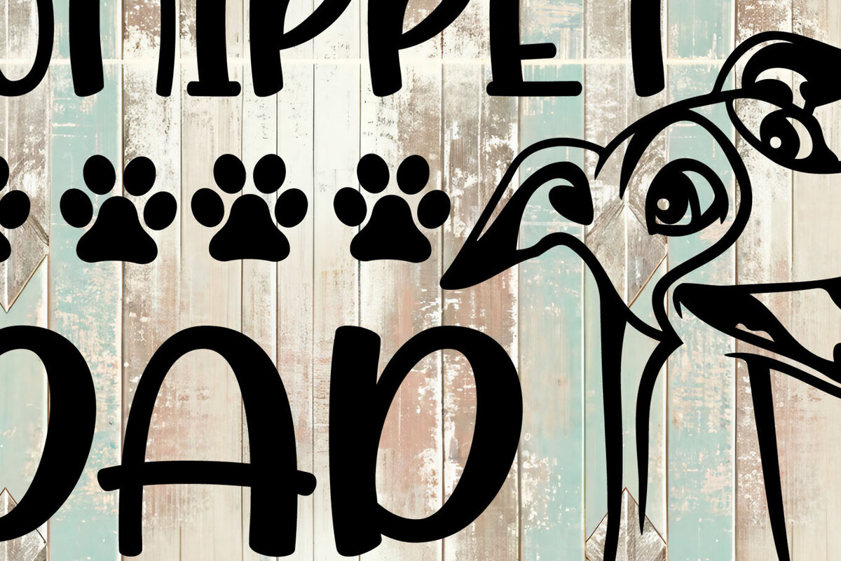 Σετ των 2 Intra απο ξύλο plywood 3mm-4mm πάχος – Αρχείο αποκοπής αυτοκόλλητου αυτοκινήτου Whippet Design Δίασταση  40x30 cm INTRAFABR-102484297