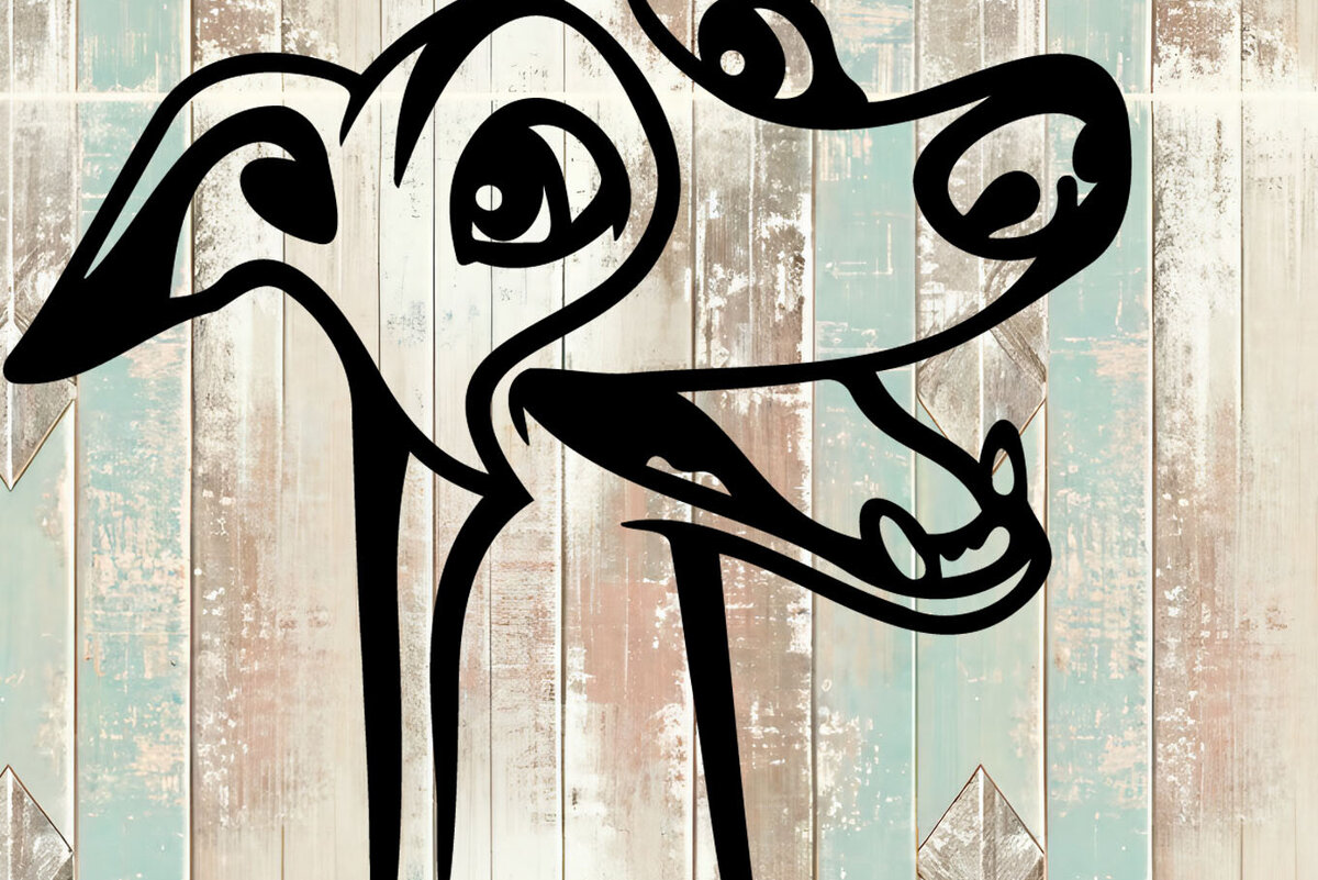 Intra απο ξύλο plywood 3mm-4mm πάχος – Αρχείο αποκοπής αυτοκόλλητου αυτοκινήτου Whippet Design Δίασταση  40x30 cm INTRAFABR-102483940