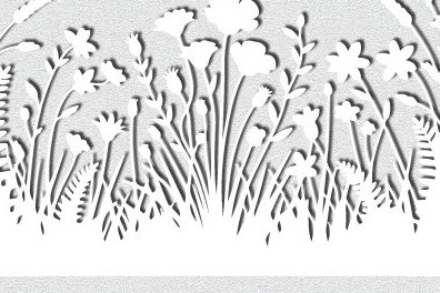 Intra απο ξύλο plywood 3mm-4mm πάχος – Wild Flower Garden Wall Art 1578 Δίασταση  40x30 cm INTRAFABR-121571219