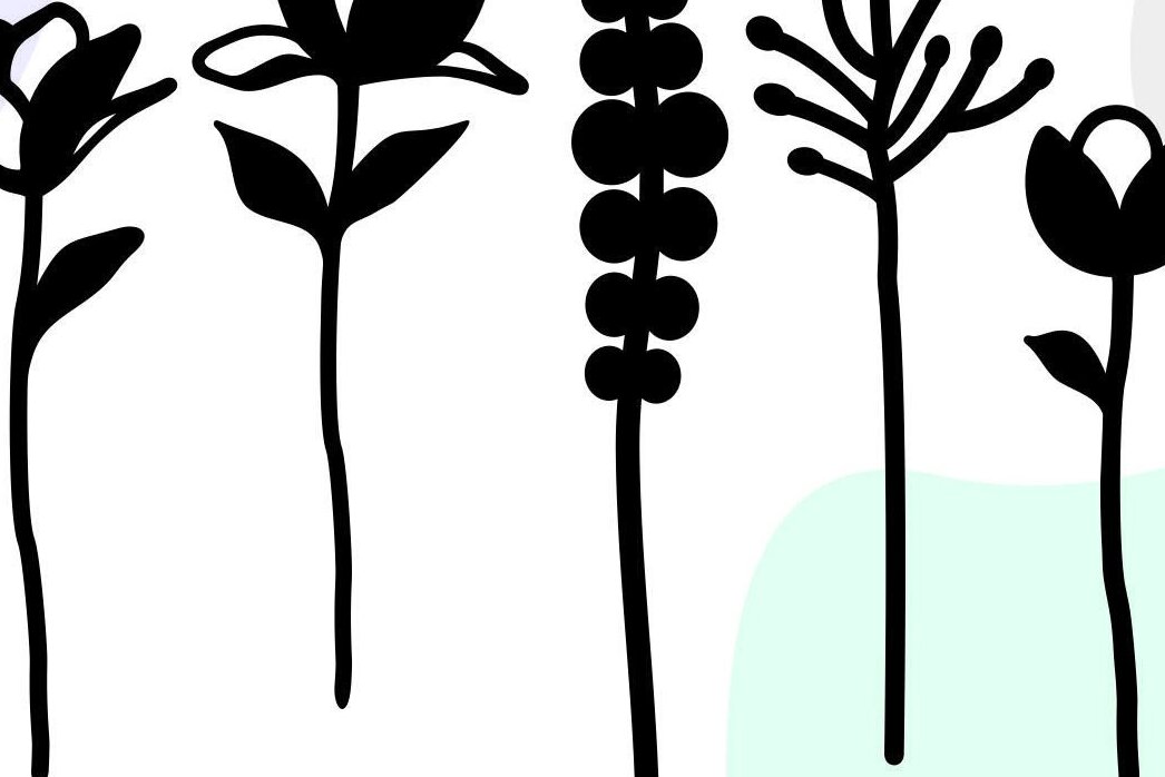 Σετ των 2 Intra απο ξύλο plywood 3mm-4mm πάχος – Μπουκέτο με άγρια ​​λουλούδια Files Cut Laser Δίασταση  20x20 cm INTRAFABR-38056642