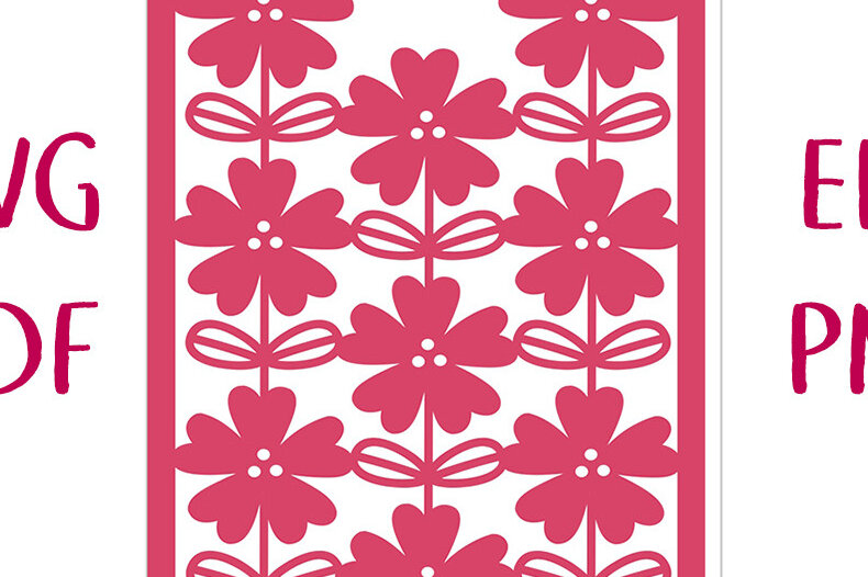 Σετ των 2 Intra απο ξύλο plywood 3mm-4mm πάχος – Κάρτα Wild Rose Flower Δίασταση  20x20 cm INTRAFABR-14346515