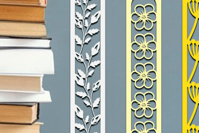 Σετ των 2 Intra απο ξύλο plywood 3mm-4mm πάχος – Σετ σελιδοδείκτη Wildflower Δίασταση  20x20 cm INTRAFABR-90656800