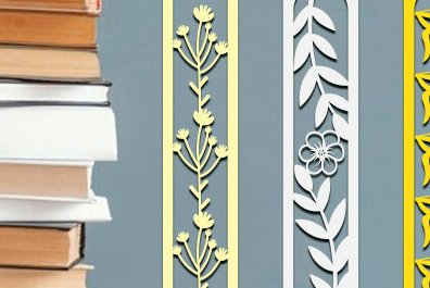 Σετ των 2 Intra απο ξύλο plywood 3mm-4mm πάχος – Σετ σελιδοδείκτη Wildflower Δίασταση  20x20 cm INTRAFABR-90656797