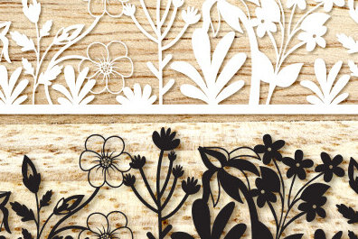 Intra απο ξύλο plywood 3mm-4mm πάχος – Wildflowers Art Wall Art Δίασταση  40x30 cm INTRAFABR-89516842