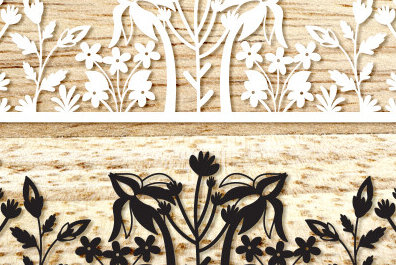 Intra απο ξύλο plywood 3mm-4mm πάχος – Wildflowers Art Wall Art Δίασταση  40x30 cm INTRAFABR-89516846