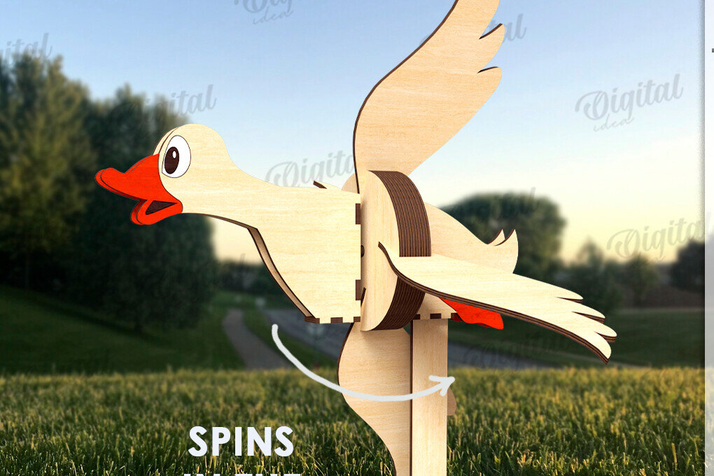 Σετ των 2 Intra απο ξύλο plywood 3mm-4mm πάχος – Windmill Garden Decor Cut Laser Δίασταση  20x20 cm INTRAFABR-123089697