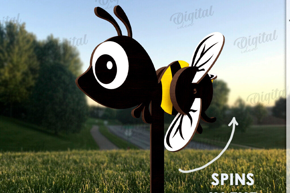 Σετ των 2 Intra απο ξύλο plywood 3mm-4mm πάχος – Windmill Garden Decor Cut Laser Δίασταση  20x20 cm INTRAFABR-123089789